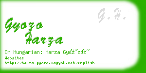 gyozo harza business card